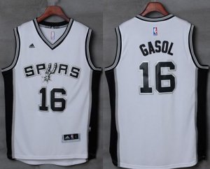 Jerseys Factory Cheap Spurs #16 Pau Gasol White Stitched NBA Jer