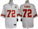 Jerseys Factory Cheap Nike Chiefs #72 Eric Fisher White Men's St