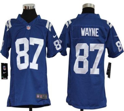 Jerseys Factory Cheap Nike Colts #87 Reggie Wayne Royal Blue Tea