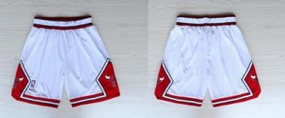 Jerseys Factory Cheap Nike Chicago Bulls White NBA Shorts