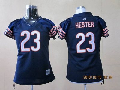 Jerseys Factory Cheap Bears #23 Devin Hester Blue Women's Field