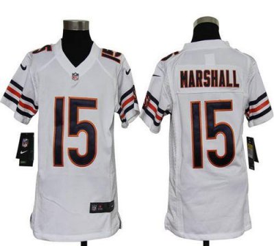 Jerseys Factory Cheap Nike Bears #15 Brandon Marshall White Yout