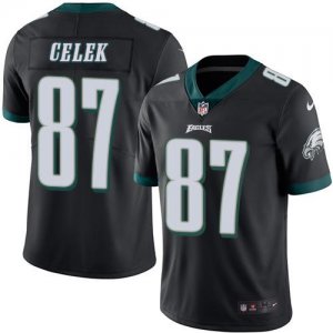Jerseys Factory Cheap Nike Eagles #87 Brent Celek Black Men's St