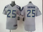 Jerseys Factory Cheap Nike Seahawks #25 Richard Sherman Grey Alt