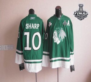 Jerseys Factory Cheap Blackhawks St Patty's Day #10 Patrick Shar
