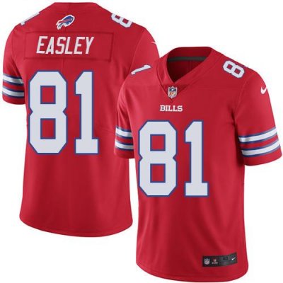 Jerseys Factory Cheap Nike Bills #81 Marcus Easley Red Men's Sti