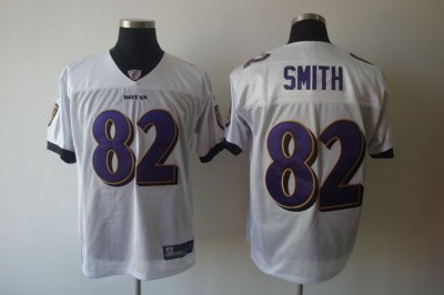 Jerseys Factory Cheap Ravens #82 Torrey Smith White Stitched NFL