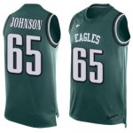 Jerseys Factory Cheap Nike Eagles #65 Lane Johnson Midnight Gree