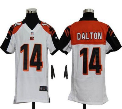 Jerseys Factory Cheap Nike Bengals #14 Andy Dalton White Youth E
