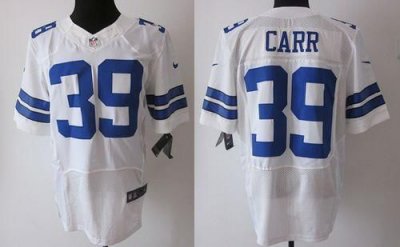 Jerseys Factory Cheap Nike Cowboys #39 Brandon Carr White Men's