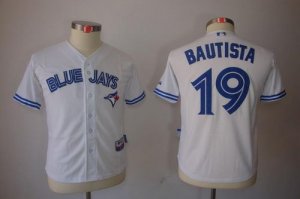 Jerseys Factory Cheap Blue Jays #19 Jose Bautista White New Cool