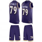Jerseys Factory Cheap Nike Ravens #79 Ronnie Stanley Purple Team