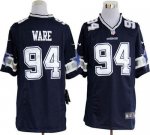 Jerseys Factory Cheap Nike Cowboys #94 DeMarcus Ware Navy Blue T
