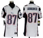 Jerseys Factory Cheap Nike Patriots #87 Rob Gronkowski White You