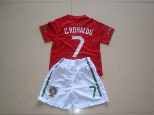 Jerseys Factory Cheap Portugal #7 C.ronaldo Red Home Kid Soccer