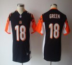Jerseys Factory Cheap Nike Bengals #18 A.J. Green Black Team Col