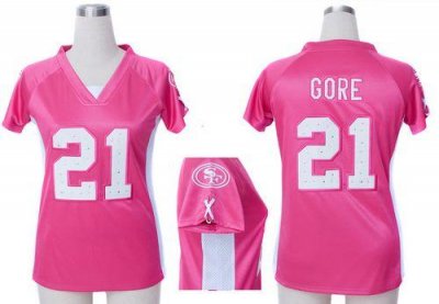 Jerseys Factory Cheap Nike 49ers #21 Frank Gore Pink Draft Him N