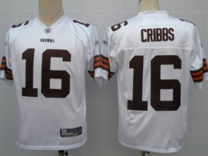 Jerseys Factory Cheap Browns #16 Josh Cribbs White Stitched NFL