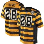 Jerseys Factory Cheap Nike Steelers #28 Sean Davis Yellow/Black