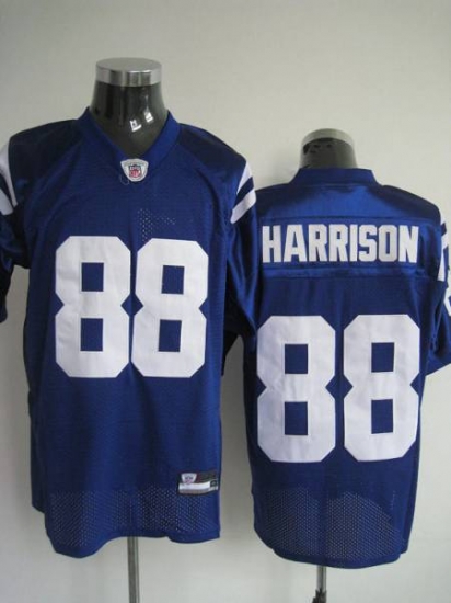 Jerseys Factory Cheap Colts #88 Marvin Harrison Blue Stitched NF - Click Image to Close