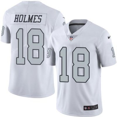 Jerseys Factory Cheap Nike Raiders #18 Andre Holmes White Men's