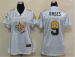 Jerseys Factory Cheap Nike Saints #9 Drew Brees White Women's Fe