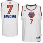 Jerseys Factory Cheap Knicks #7 Carmelo Anthony White 2014-15 Ch