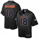 Jerseys Factory Cheap Nike Broncos #18 Peyton Manning Black Men'