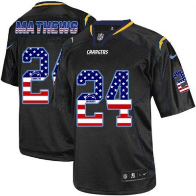 Jerseys Factory Cheap Nike Chargers #24 Ryan Mathews Black Men's