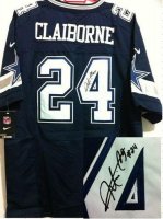 Jerseys Factory Cheap Nike Cowboys #24 Morris Claiborne Navy Blu