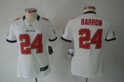 Jerseys Factory Cheap Nike Buccaneers #24 Mark Barron White Wome
