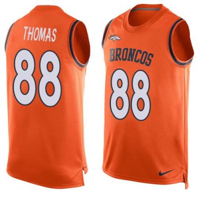 Jerseys Factory Cheap Nike Broncos #88 Demaryius Thomas Orange T