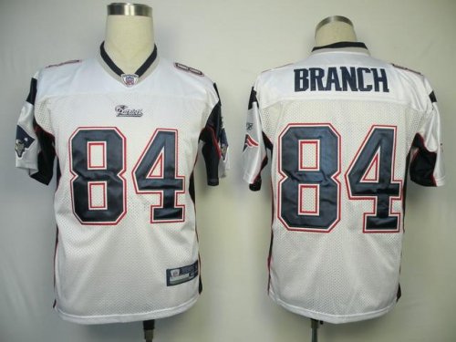 Jerseys Factory Cheap Patriots #84 Deion Branch White Stitched N