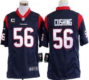 Jerseys Factory Cheap Nike Texans #56 Brian Cushing Navy Blue Te