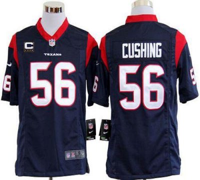 Jerseys Factory Cheap Nike Texans #56 Brian Cushing Navy Blue Te