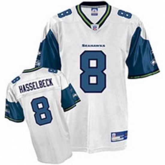 Jerseys Factory Cheap Seahawks Matt Hasselbeck #8 Stitched White - Click Image to Close