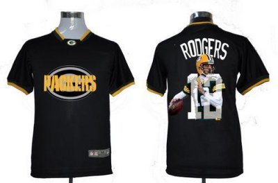 Jerseys Factory Cheap Nike Packers #12 Aaron Rodgers Black Men's