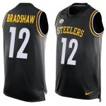 Jerseys Factory Cheap Nike Steelers #12 Terry Bradshaw Black Tea
