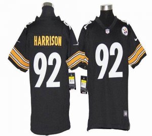 Jerseys Factory Cheap Nike Steelers #92 James Harrison Black Tea