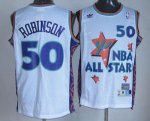 Jerseys Factory Cheap Spurs #50 David Robinson White 1995 All St