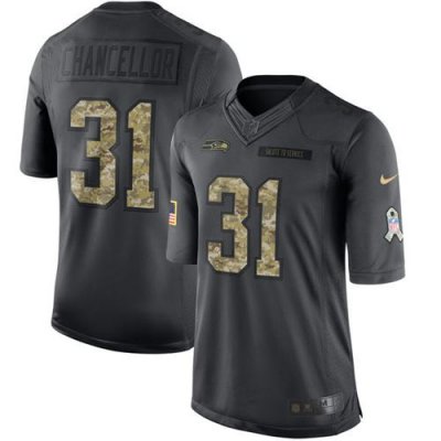 Jerseys Factory Cheap Nike Seahawks #31 Kam Chancellor Black Men