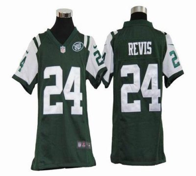 Jerseys Factory Cheap Nike Jets #24 Darrelle Revis Green Team Co