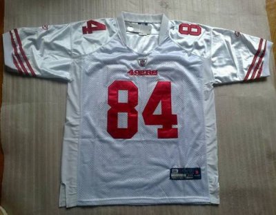 Jerseys Factory Cheap 49ers #84 Randy Moss White Stitched NFL Je