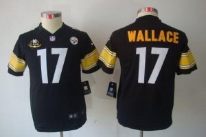 Jerseys Factory Cheap Nike Steelers #17 Mike Wallace Black Team