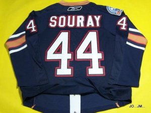Jerseys Factory Cheap Oilers #44 Sheldon Souray Embroidered Dark