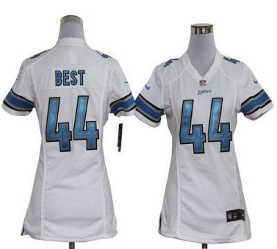 Jerseys Factory Cheap Nike Lions #44 Jahvid Best White Women's E
