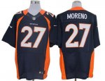 Jerseys Factory Cheap Nike Broncos #27 Knowshon Moreno Navy Blue