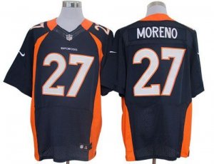 Jerseys Factory Cheap Nike Broncos #27 Knowshon Moreno Navy Blue
