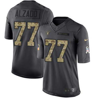 Jerseys Factory Cheap Nike Raiders #77 Lyle Alzado Black Men's S