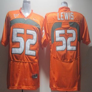 Jerseys Factory Cheap Hurricanes #52 Ray Lewis Orange Embroidere